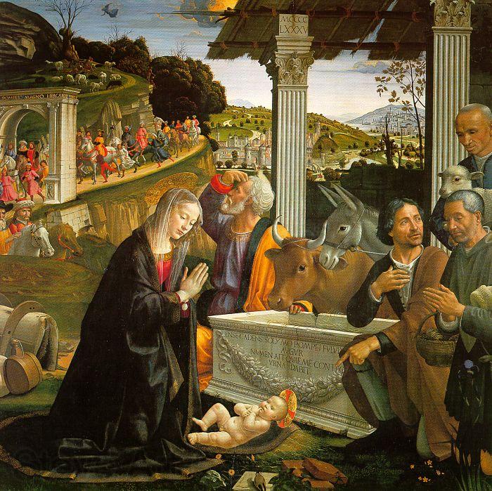Domenico Ghirlandaio Nativity  1 Norge oil painting art